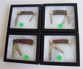 80s 1st Generation Frost Cutlery Folding Pocket Knives in Mint Cond.