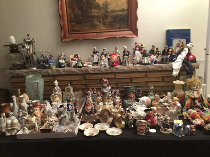  Royal Doulton figurines and TobyMac stating from the 1920s were the 90s, occupied Japan figurines,collectibles and glassware from Italy, Germany, France, Scotland and Holland