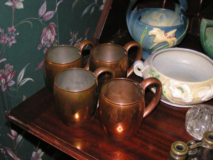 Copper Cups Set of 4