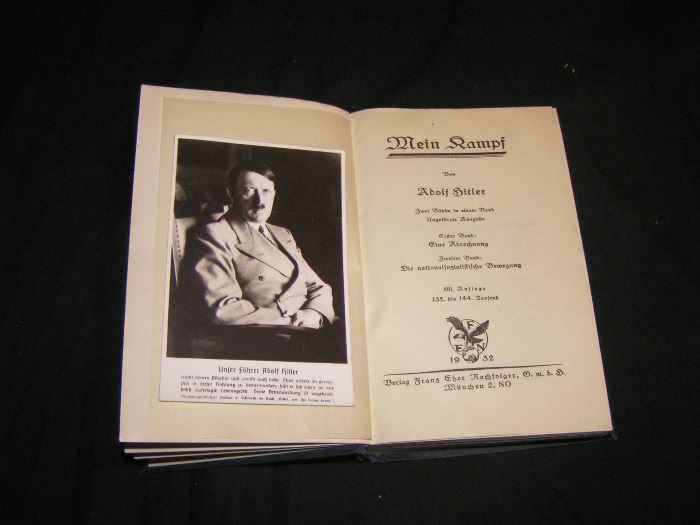 1932 Mein Kampf with Postcard
