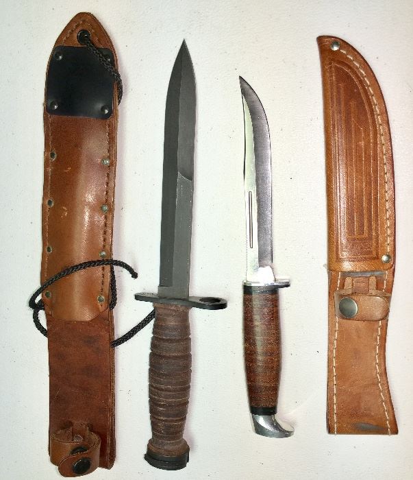 case knife and m1 carbine bayonet