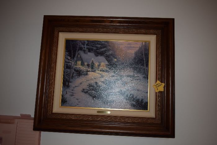 thomas Kinkade framed painting