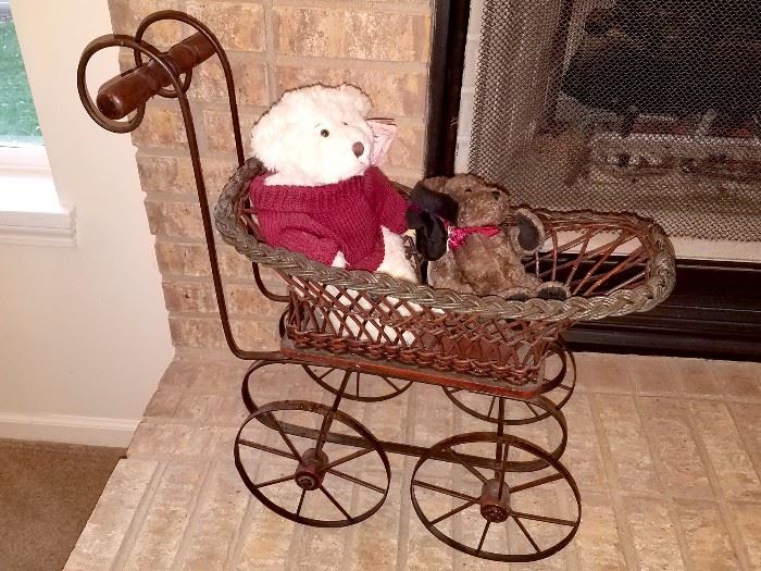 Antique doll buggy