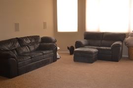 Dark Gray Leather Furniture by Lane