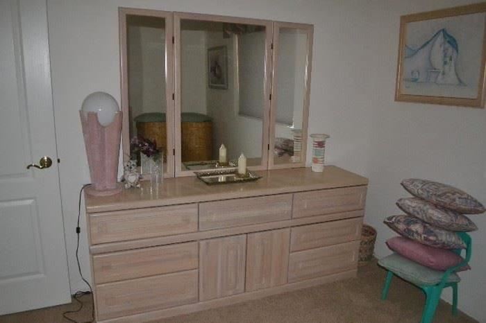 Dresser and Mirror with Matching Queen Headboard