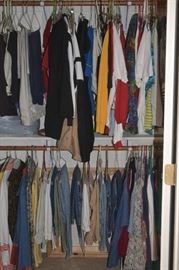 4 closets packed with womens clothing!