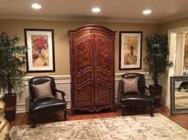 HENREDON WARDROBE, SET UP AS A COCKTAIL BAR