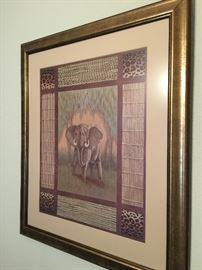 Elephant artwork approx 24x28