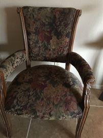 Pair of beautiful accent fabric chairs