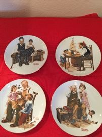 Norman Rockwell Plates: