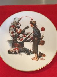 Norman Rockwell plate, The Idol (reproduced 1918 from Saturday Evening Post #'d 986/7500