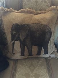 Close up of elephant pillow