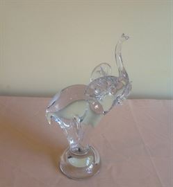 Large crystal elephant