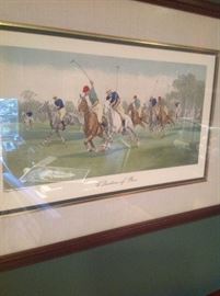 One of a pair of George Wright racing prints