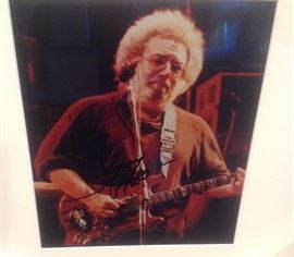 Autographed Jerry Garcia photo