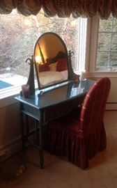Wicker dressing table