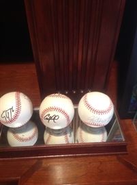 Signed baseballs