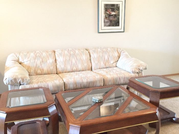 Sofa and 3 piece matching end tables/coffee table