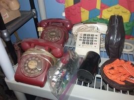 Red Rotary Phones, Rotary & push button phones