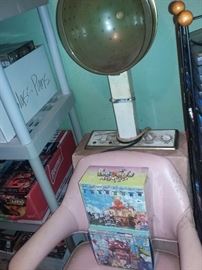 vintage pink salon hair dryer