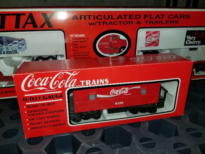 Coca-Cola die cast train