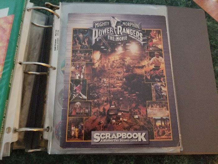 Power Ranger collectible scrapbook