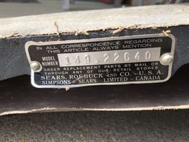 Sears Roebuck vintage tool sander