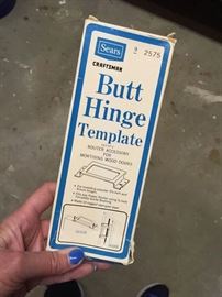 Sears Craftsman tools butt hinge template router accessory