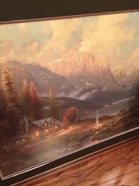 Thomas Kinkade lithographn (certificate included) 