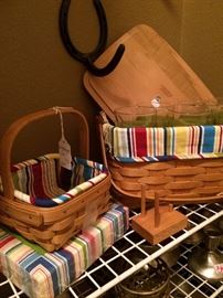 Longaberger baskets with liners
