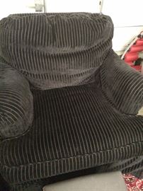 Very comfortable black club chair