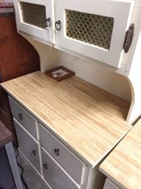 Vintage child's kitchen hutch