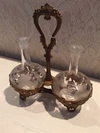 Antique cruet set