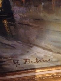 Parisian street scene artist