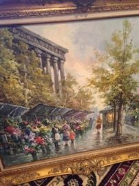 Parisian street scene art