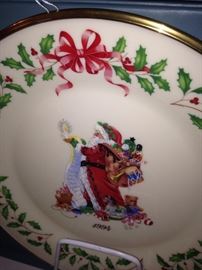 One of several Lenox holiday collector's plates (annual limited editions)