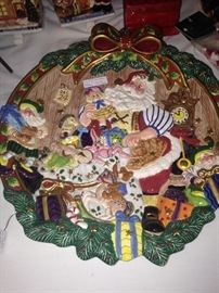 Fitz & Floyd Christmas plate