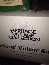 One of the many boxes of the Heritage Village Collection (Dickens' Village)