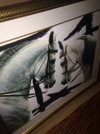 More framed art of horses