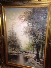 Framed  art by Frank Newman 