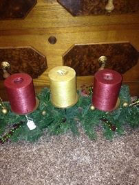 Christmas candle arrangement