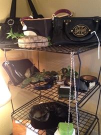 Vera Bradley purse, Coach glass case, and other purses and belts