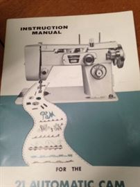 Sewing machine with Zigzag dial guide and instruction manual