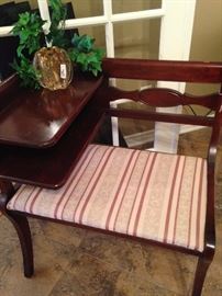 Vintage telephone "gossip" bench