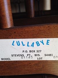 Lullabye crib - Stevens Point, Wisconsin