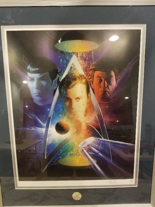 Star Trek signed print