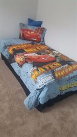 Kids twin bed with bedding...
