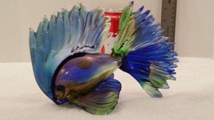 Delightful genuine MURANO glass
Siamese Fighting Fish (aka: Beta).
Gorgeous work of art!
