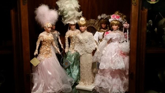 Beautiful Selection of  Richard Tonner porcelain  dolls.