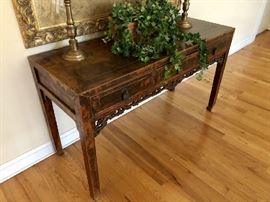 Ornate Oriental ShangHai Themed Console Hall Table